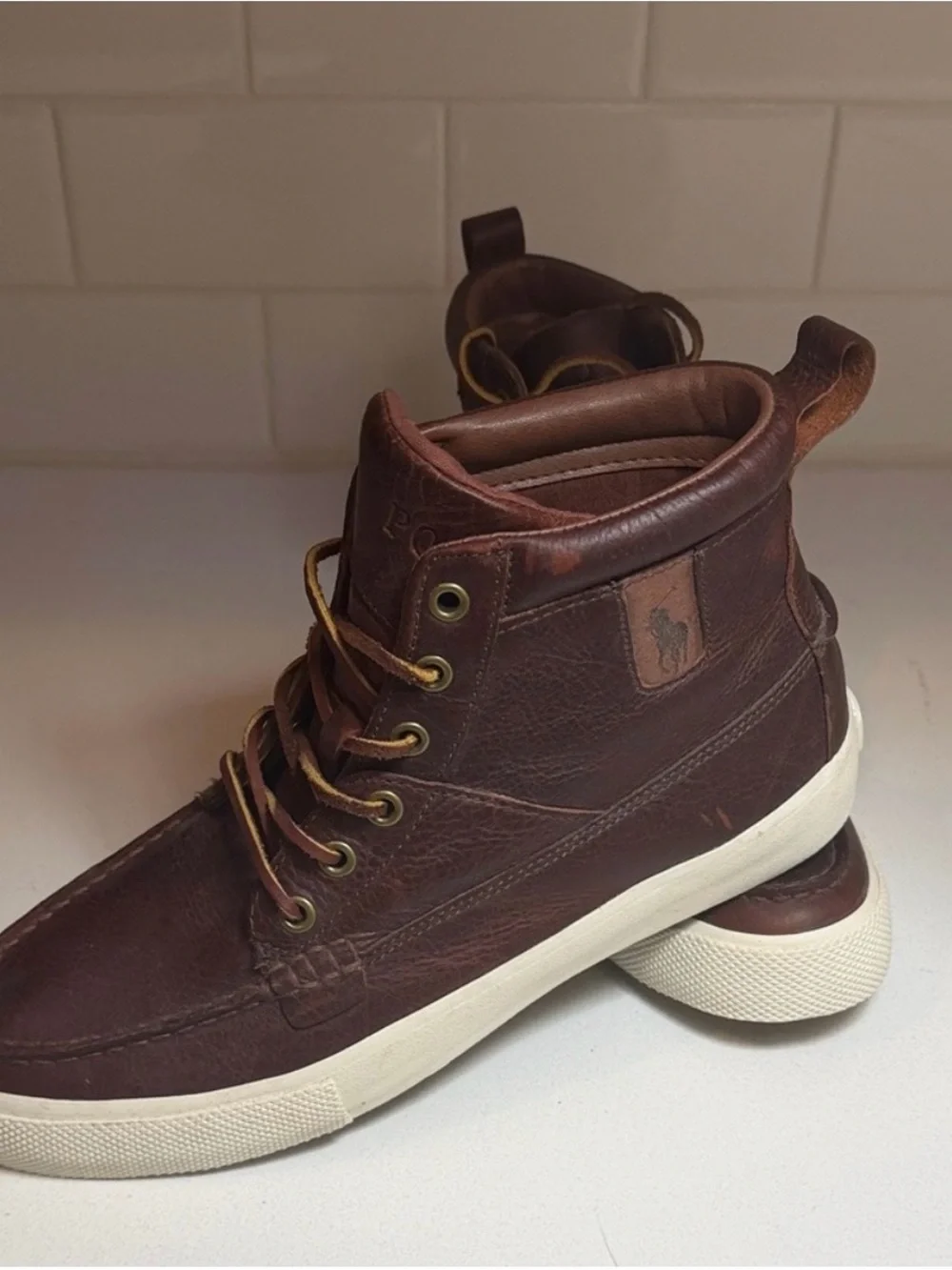 Polo by Ralph Lauren Brown Leather Chukka Boots - Never Worn